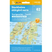 62 Stockholms Skärgård norra Sverigeserien 1:50 000